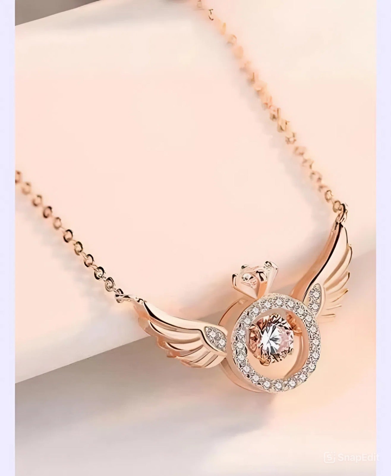 Elegant American Diamond Pendant With Chain