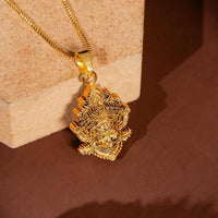 Durga Mataji Face Pendant with Chain